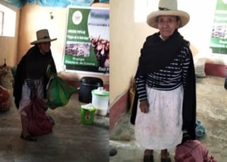 La mujer que se dedica al campo, decidió donar parte de sus cultivos a los más necesitados ante la pandemia por COVID-19 (CAPTURA) 