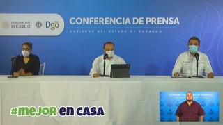 Las autoridades de Salud del estado de Durango, representadas por el secretario Sergio González Romero, presentaron como cada día la actualización sobre casos de COVID-19, enfermedad causada por el coronavirus SARS-CoV-2. (ESPECIAL)