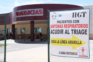 Al 69 por ciento de su capacidad hospitalaria de COVID-19 se encuentra el Hospital General de Torreón. (EL SIGLO DE TORREÓN)