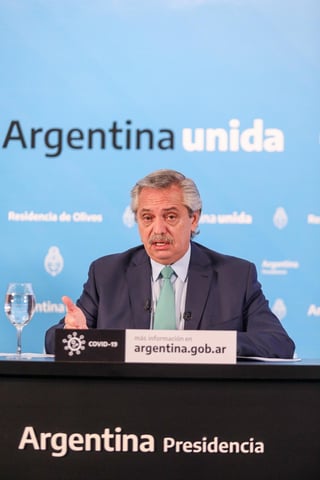 'Yo quiero ser optimista porque todos queremos evitar el default (cese de pagos)', dijo Alberto Fernández, presidente de Argentina. (EFE) 