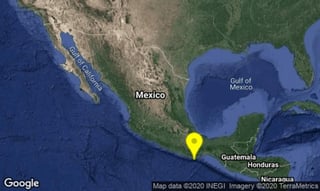 El Servicio Sismológico Nacional reportó de manera preliminar un sismo de magnitud 5.3 en San Pedro Pochutla, Oaxaca. (TWITTER)