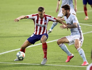 Pese a un gol tempranero, Atlético de Madrid no pudo derrotar al Celta, en un duelo que terminó igualado a un tanto. (EFE)
