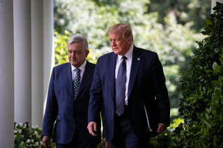 Preguntada por si Trump y López Obrador hablaron sobre la promesa electoral del primero de que México pagaría por la construcción del muro en la frontera común, la portavoz respondió: 'Ese tema no se tocó mientras yo estuve en la sala'.
(EFE)