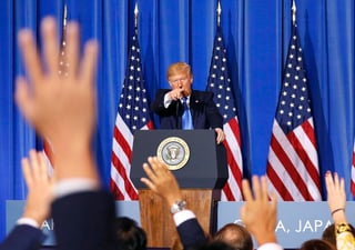 El Gobierno del presidente estadounidense Donald Trump ha tenido, después de protagonizar años de ataques a los medios de comunicación, una influencia negativa en el estado global de la libertad de prensa, aseguró hoy el relator especial de Naciones Unidas para la libertad de expresión, David Kaye. (ARCHIVO) 