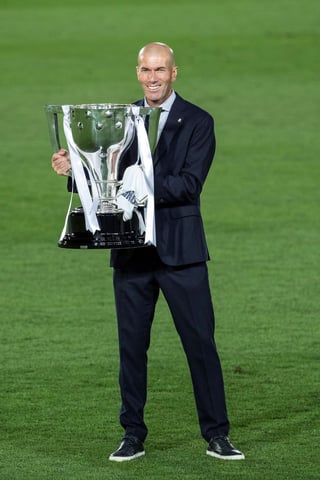 El francés Zinedine Zidane conquistó su segundo título de Liga como técnico del Madrid. (EFE)