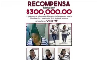 La Fiscalía General del Estado (FGE) ofreció una recompensa de 300 mil pesos para quien informe sobre el paradero y localización del niño Dylan Esaú Gómez Pérez, de dos años, reportado por familiares como 'robado' en San Cristóbal de las Casas, el pasado 30 de junio. 
(ESPECIAL)