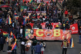 Bolivia vivió este martes una jornada de protestas en demanda de la celebración de elecciones en septiembre. (EFE) 