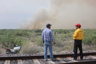 La zona protegida del valle de Cuatro Ciénegas fue dañada por un incendio originado por un rayo.