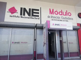 A partir de mañana, el Instituto Nacional Electoral (INE) en Coahuila abrirá los 11 módulos fijos con los que cuenta en la entidad. (ARCHIVO)