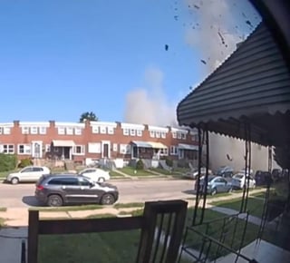 Publican video de la explosión que cobró dos vidas en Baltimore