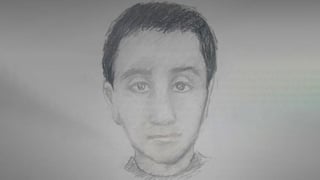 Se tiene un retrato del sospechoso, que fue difundido por la policía. (INTERNET)