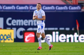 El exsantista Jonathan 'Cabecita' Rodríguez marcó dos tantos en la victoria de Cruz Azul 3-1 sobre San Luis. (JAM MEDIA)