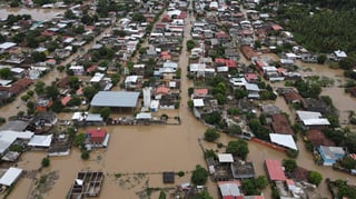 Vista aéres de las afectaciones que dejó la tormenta tropical 'Hernán' en el estado de Guerrero.
