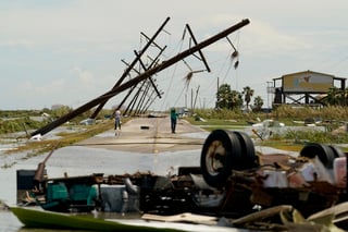 'Laura' azotó la costa de Luisiana como huracán categoría 4, conservando fuerza de huracán durante unas 11 horas. (EFE) 
