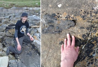 El hueso se encontraba adherido a una roca. (INTERNET)