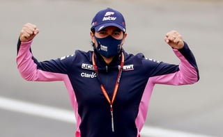  Sergio Pérez (Racing Point), que arrancará desde la octava plaza este domingo en el Gran Premio de Bélgica, el séptimo del Mundial de Fórmula Uno. (ARCHIVO)