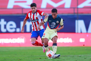 El América venció este sábado al Atlético San Luis 2-1 con goles del argentino Emanuel Aguilera y Henry Martín y subió al segundo lugar del Apertura 2020 del fútbol mexicano. (ARCHIVO)