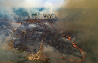 La Amazonía brasileña registró en agosto unos 30,000 focos de incendio, el segundo mayor número para el mes en 10 años, superado sólo en un 5 % por el del mismo periodo de 2019. (ARCHIVO)
