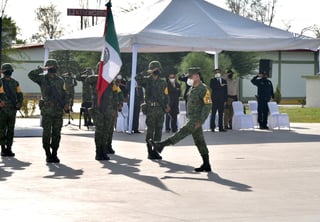 Ayer tomó protesta el general Porfirio Fuentes como Mando Especial de La Laguna. (ÉRICK SOTOMAYOR)