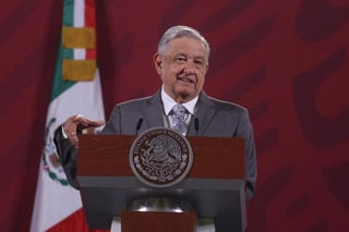 El presidente López Obrador pidió a los chihuahuenses confiar en que no hay riesgo en el abasto de agua. (EL UNIVERSAL)