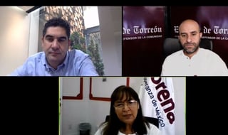 Los dirigentes estatales del PAN y Morena participaron en una charla virtual con El Siglo de Torreón. (EL SIGLO DE TORREÓN)