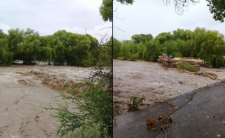 Las fuertes lluvias que se han registrado en Durango han provocado la muerte de una persona, la evacuación de decenas de habitantes, pueblos incomunicados y el colapso de puentes. (CORTESÍA)