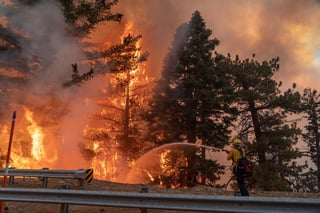 Los bomberos también han controlado varios incendios forestales causados por relámpagos. (EFE) 