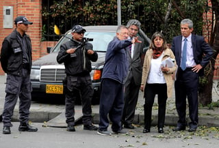 Fotografía del 2019 durante la reconstrucción del homicidio del político colombiano. (ARCHIVO) 