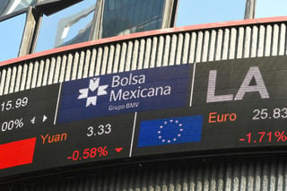 La Bolsa Mexicana de Valores (BMV) concluyó la sesión de operaciones de hoy viernes 9 de octubre sin reanudarse luego de que se suspendiera a media jornada. (ARCHIVO)