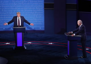 La Comisión de Debates Presidenciales de Estados Unidos canceló el segundo debate entre Donald Trump y Joe Biden luego de que el actual mandatario declinara participar de manera virtual. (ARCHIVO)