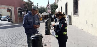 La Dirección Municipal de Seguridad Pública de Durango se encuentra infraccionando a quien no traiga cubrebocas. (EL SIGLO DE TORREÓN) 