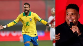  Ronaldo Nazario felicitó este jueves, en un elogioso comentario que publicó en las redes sociales, a Neymar, del París Saint Germain, por superarlo como segundo mayor goleador en la historia de la selección brasileña. (ARCHIVO)