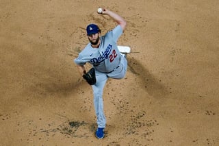 El lanzador estelar Clayton Kershaw busca su primer título de Serie Mundial con los Dodgers. (AP)