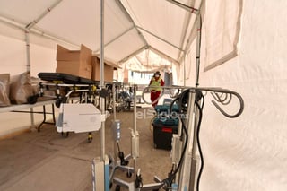 Como se informó, desde ayer inició la instalación del Hospital Móvil proveniente del municipio de Acuña.
(ERICK SOTOMAYOR)