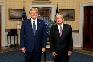 Destaca una cosa que los une: 'Quiero hacer grande a Estados Unidos otra vez y el presidente López Obrador quiere hacer grande a México de nuevo'.
(ARCHIVO)