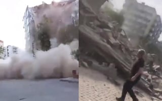 Por medio de redes sociales usuarios han compartido videos del siniestro, los cuales muestran el momento en el que se presentó el sismo, así como las afectaciones que éste dejó (CAPTURA) 