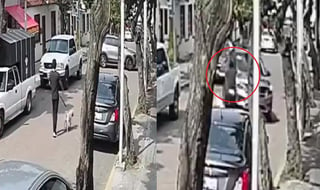 Por medio de redes sociales se difundió el video del incidente donde el joven terminó arrollado por el vehículo (CAPTURA) 