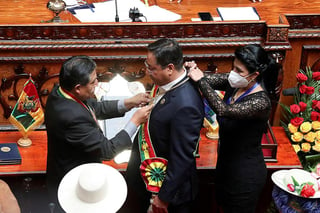 El Gobierno mexicano felicitó al nuevo presidente de Bolivia, Luis Arce, quien este domingo rindió protesta ante la Asamblea Legislativa Plurinacional, en espera de 'relanzar' la relación con ese país tras los roces con la presidente interina Jeanine Áñez. (EFE)