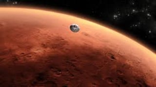 El agua que hay en Marte no está confinada en su atmósfera interior, sino que se transporta a la superior y allí se convierte en hidrógeno atómico que escapa al espacio. (ARCHIVO) 
