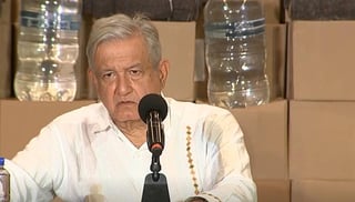  Andrés Manuel López Obrador advirtió que se pronostica la formación de un nuevo huracán, el cual confió en que no afecte aún más a la entidad. (ESPECIAL)