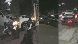 La noche del domingo se registró un accidente vial en la zona Centro de la ciudad de Torreón que dejó como saldo tres personas lesionadas y daños materiales de consideración. (EL SIGLO DE TORREÓN)
