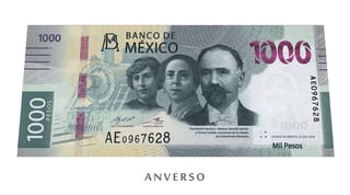 En el nuevo billete de mil pesos entra como personaje principal Francisco I. Madero. (EL UNIVERSAL) 