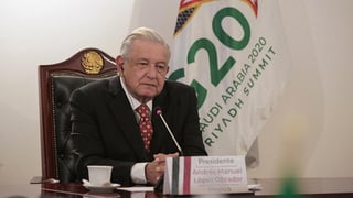 El presidente Andrés Manuel López Obrador enlistó las 'lecciones' de la crisis sanitaria y económica que aqueja a la nación y al mundo en la Cumbre del G20. (ARCHIVO) 
