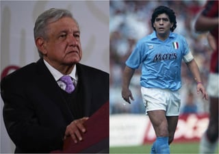 El presidente de México Andrés Manuel López Obrador, se manifestó en sus redes sociales para lamentar el fallecimiento del Diego Armando Maradona. (ARCHIVO)
