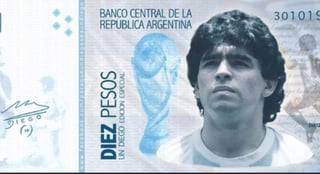 En Argentina siguen las reacciones tras las muerte de Diego Armando Maradona y ahora salió una propuesta de usar la imagen del exfutbolista en un billete. (CORTESIA) 