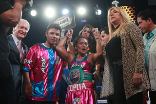 El próximo mes de enero, se escenificará un auténtico choque de dos guerreras mexicanas, la campeona mundial Guadalupe Martínez y la clasificada número uno Lourdes 'La Pequeña Lulú' Juárez. (CORTESÍA)