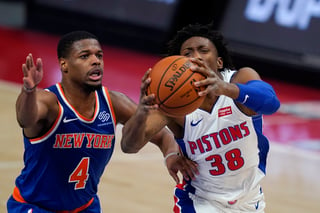 Los Knicks de Nueva York se impusieron 90-84 a Pistones de Detroit, en el inicio de la pretemporada de la NBA. (AP)