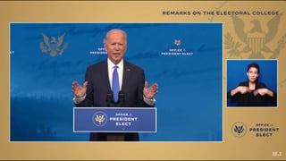 El presidente electo de Estados Unidos, Joe Biden, ofreció un mensaje tras ratificarse su victoria en las elecciones de noviembre pasado, frente al actual mandatario Donald Trump. (ESPECIAL)