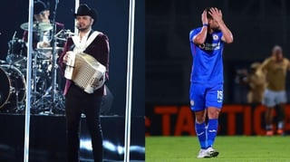 Edén Muñoz compuso una canción llamada La cruzazulié contigo inspirada en fracasos del equipo de futbol Cruz Azul.  (ESPECIAL) 