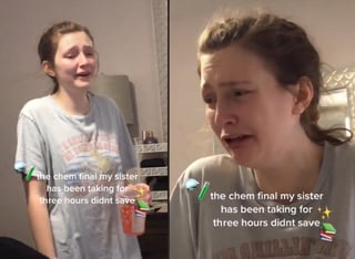 La joven afectada, cuenta su hermana, pudo repetir su examen de química más tarde. (INTERNET)